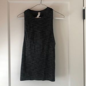 Lululemon black and grey athletic tank top